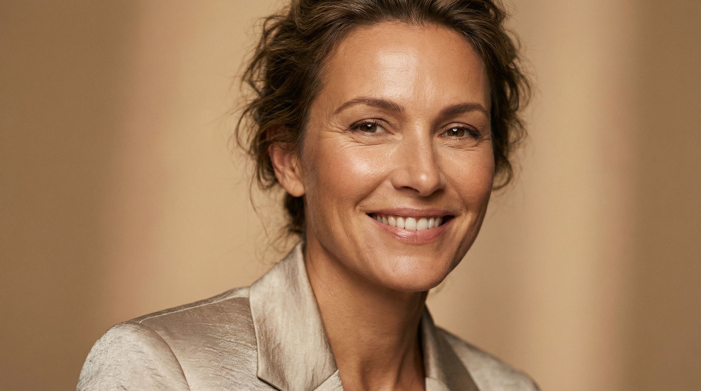 Confident woman with natural refreshed appearance