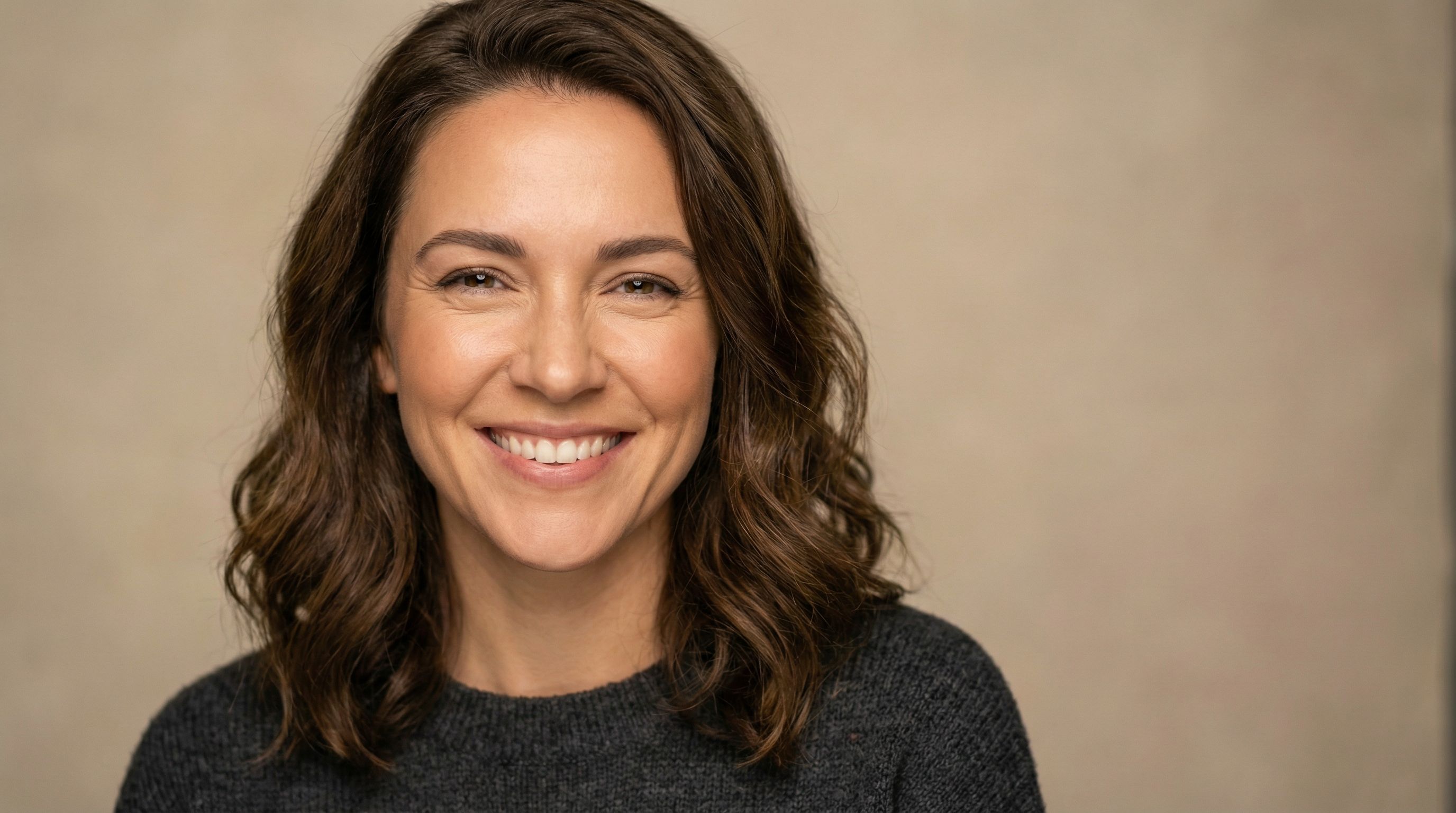 Woman with natural lifted brows and refreshed appearance after recovery