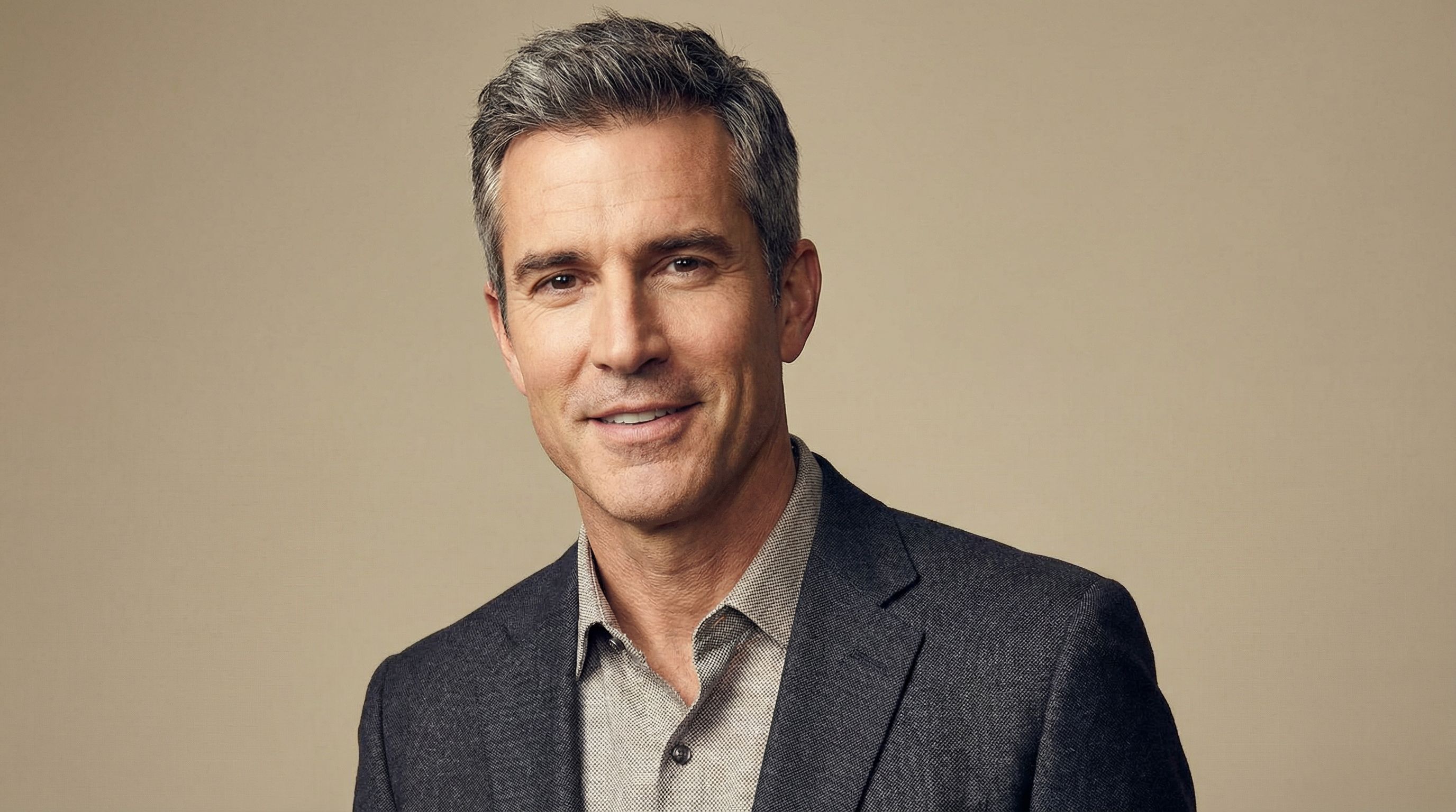 Professional man with natural masculine jawline